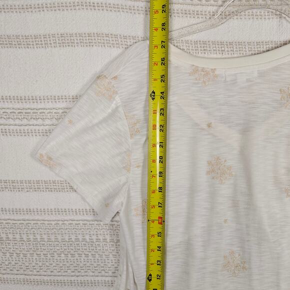 Coco & Jaimeson Off White Beige Embroidered Peplum Top Women’s XL NEW - Picture 5 of 9